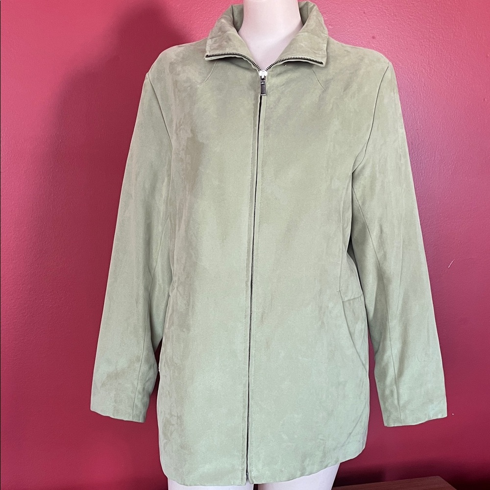 Like new London Fog Light Green Full Zip Jacket